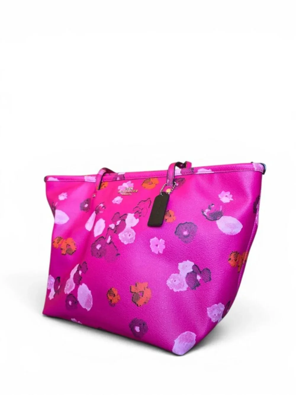 Coach Pink Floral Tote Wallet Umbrella 3-Piece Set NWT Rare Matching Set